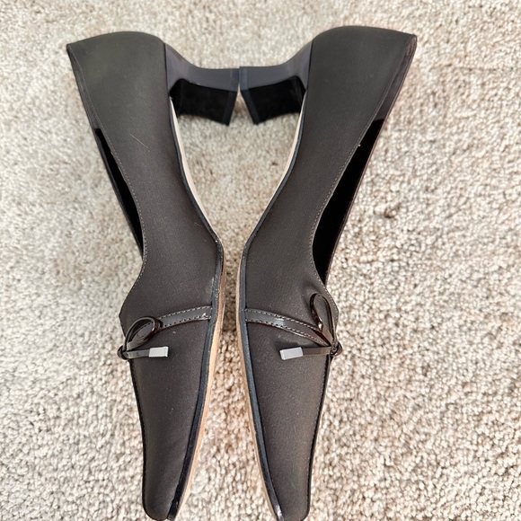 VANELI Vero Cuoio Chocolate Fabric Kitten Heel Pump Size 9S - Picture 5 of 9